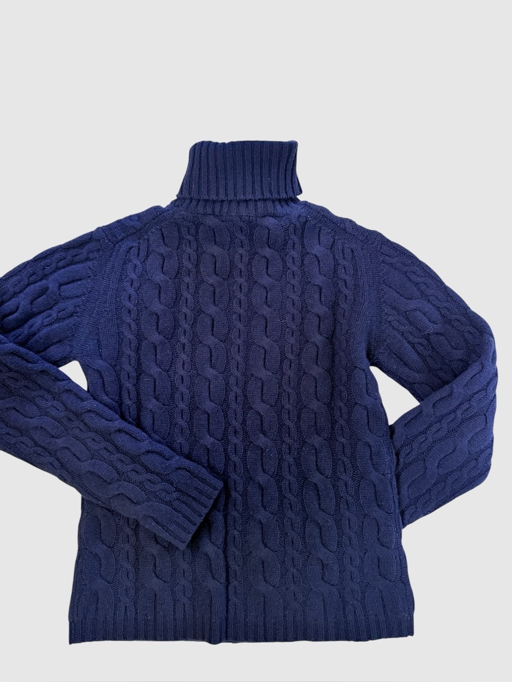 Autumn Cashmere navy cashmere turtleneck sweater